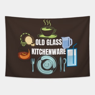 Old glass kitchenware Tapestry