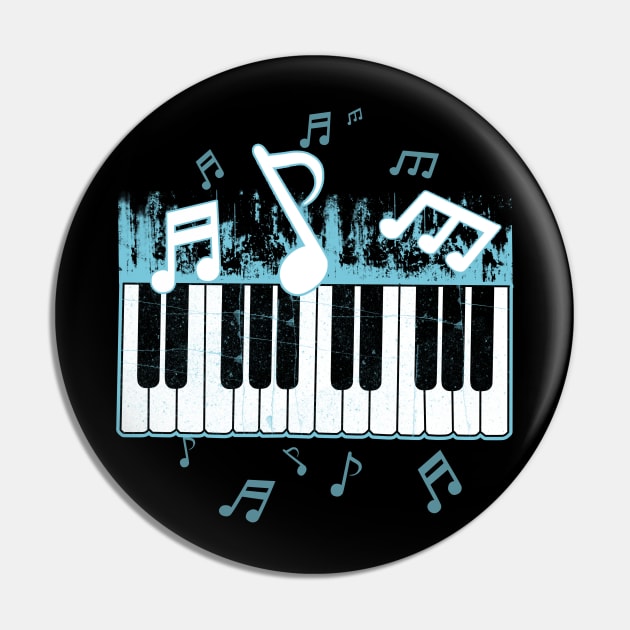 Awesome Piano Player Gift Keyboard Music Teacher Print Pin by Linco