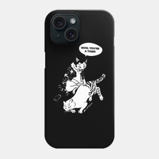 TATTOED CAT BECAME A TIGER BACK PRINT Phone Case