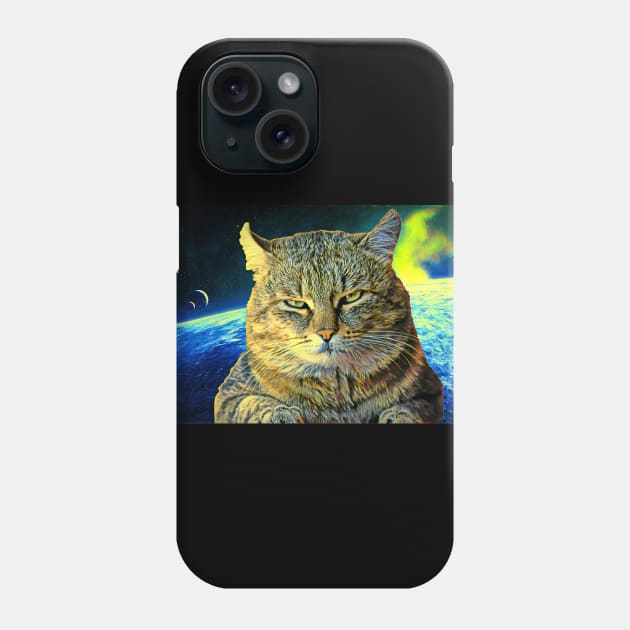 Сat in space t-shirt episode 2 Phone Case by Serious_cosmic_cats 