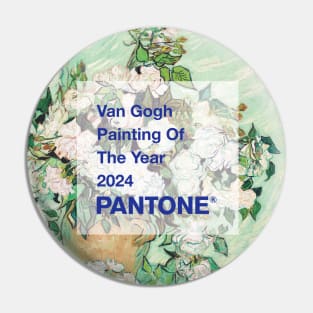 PANTONE VAN GOGH - Still Life: Vase with Pink Roses Pin