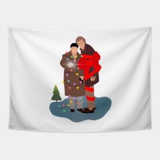 Wet Bandits Christmas Tapestry