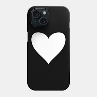 White Heart Phone Case