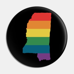 Mississippi State Rainbow Pin