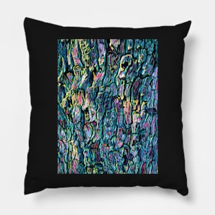 Textured Bark in Surreal Pillow