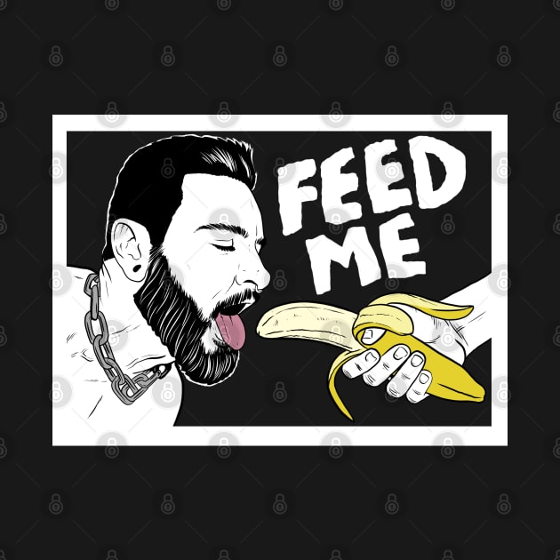 Feed me!!! - Teddy Bryce dark background by RobskiArt