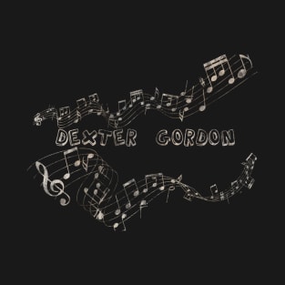 Musical Notes Vintage - Dexter Gordon T-Shirt