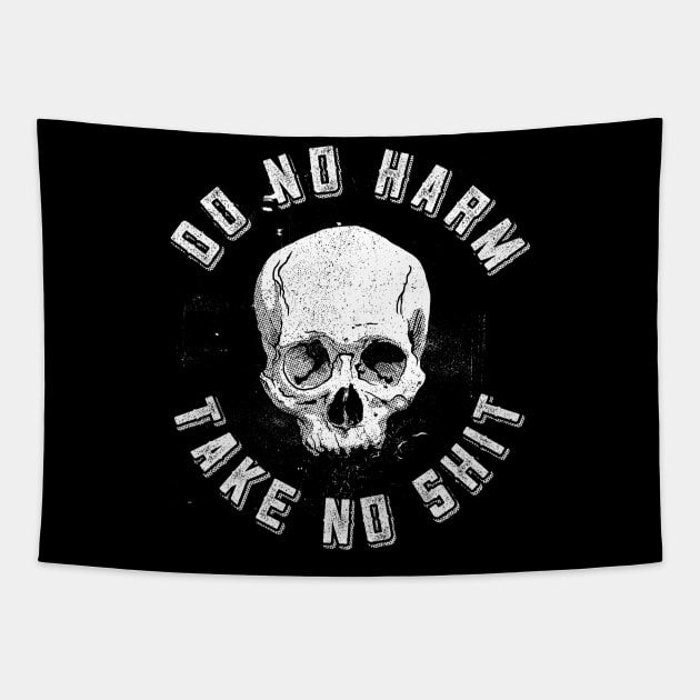 Do No Harm - Take No Shit Dark Color Tapestry by SOURTOOF CREATIVE