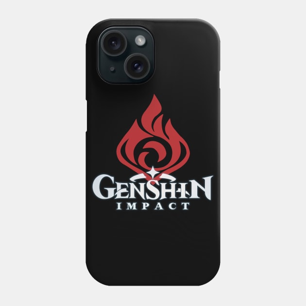 Pyro big emblem genshin impact Phone Case by HoloSayer