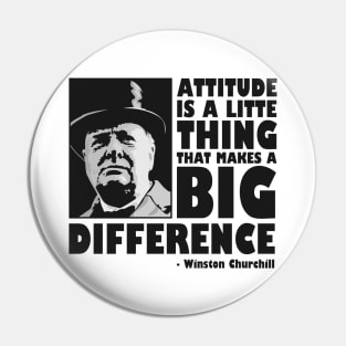 Winston Churchill - Motivational Quote Pin