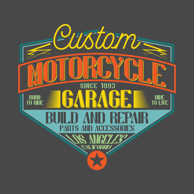 Motorcycle garage by Carlosj1313