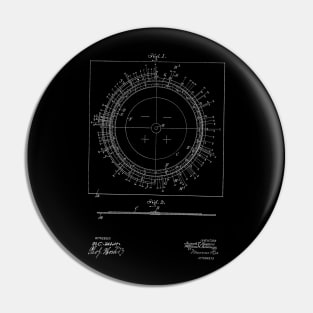 Star Finder Vintage Patent Hand Drawing Pin