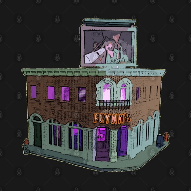 Flynn's Arcade Building by RetroZest