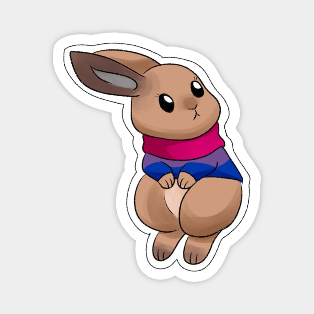 bisexual bunny Magnet by gaypompeii