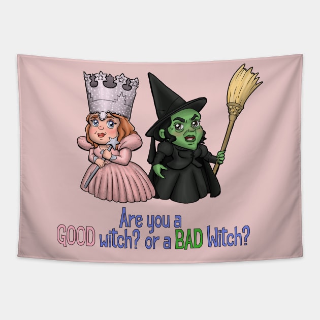 Good Witch, or Bad Witch? Tapestry by zacksmithart