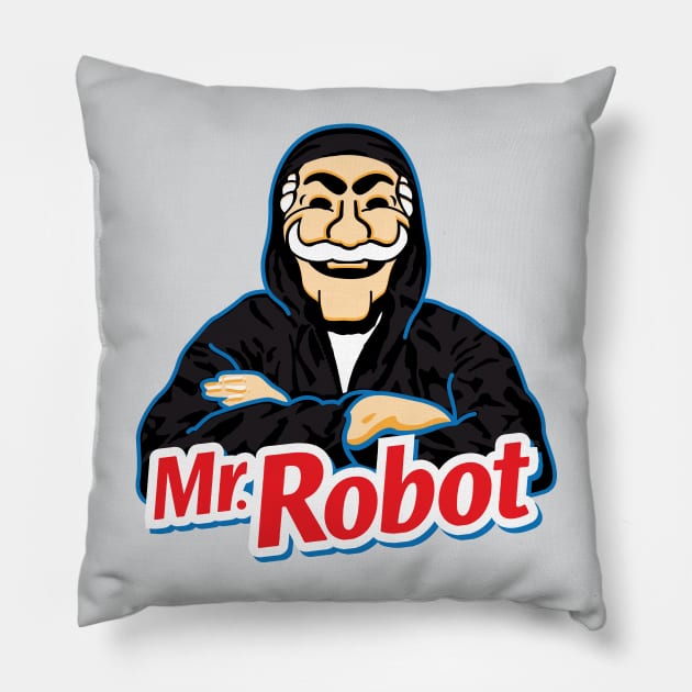 Mr.Robot Pillow by Daletheskater