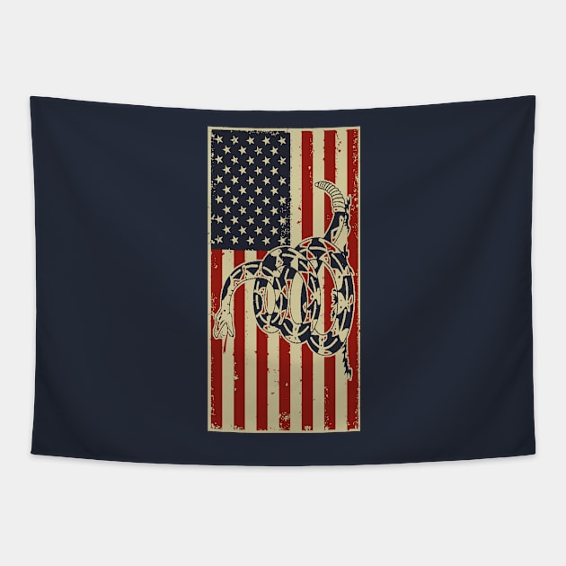 Don't Tread On Me Tapestry by Etopix