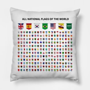 Flags of countries of the world 2024 Pillow