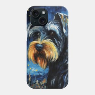 Standard Schnauzer Night Phone Case