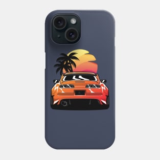 Orange Supra mk4 back Phone Case