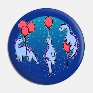 Dinosaurs Balloon Galaxy Pin