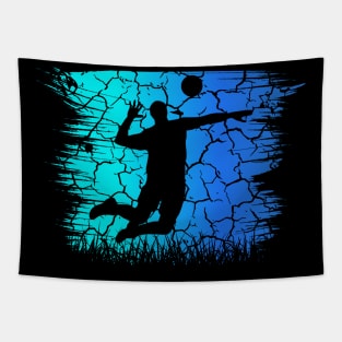 Travel back in time with beach volleyball - Retro Sunsets shirt featuring a player! Tapestry