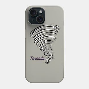 the black tornado Phone Case