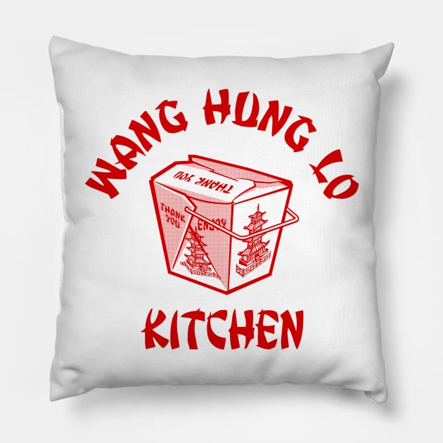 WANG HUNG LO CHINESE TAKE OUT Pillow by KERZILLA