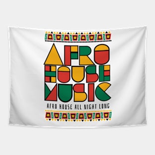 AFRO HOUSE  - Cultured Font (Black) Tapestry