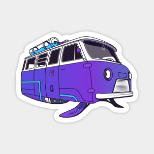 Retrofuturistic car Magnet