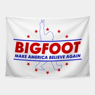 Bigfoot 2024 Make America Believe Again Tapestry