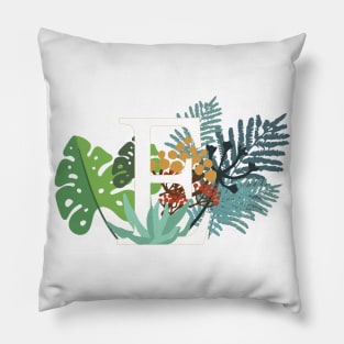 Plant Letter E Pillow