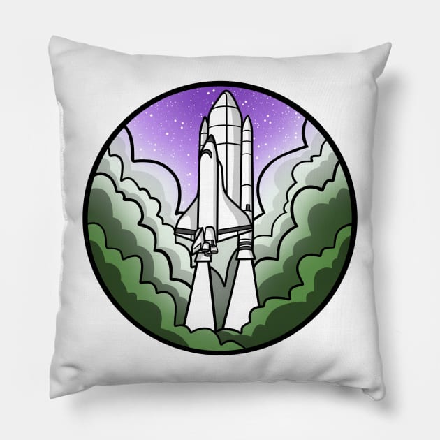 Genderqueer Pride Rocket Pillow by LivianPearl