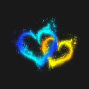 Fire and Ice hearts T-Shirt