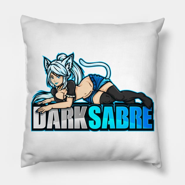 Darksabre Logo (small) Pillow by Darksabre