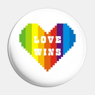 Rainbow pride love winds LGBTQ ally Pin