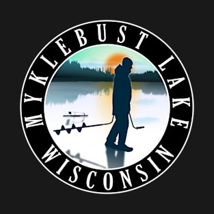 Myklebust Lake Wisconsin Ice Fishing T-Shirt