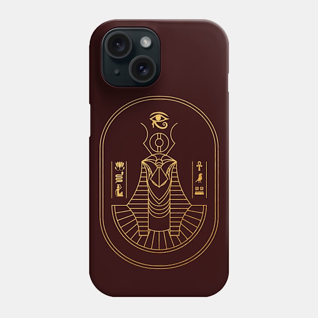 Horus The King of Ancient Egypt: Pharaohs of Egypt Phone Case by Da Vinci Feather