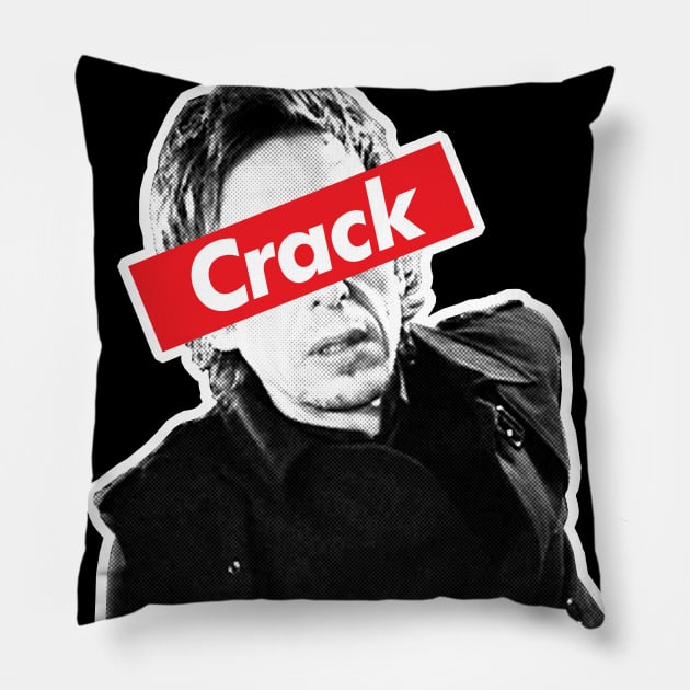 Superhans Crack Design - Peep Show Tribute Design Pillow by DankFutura