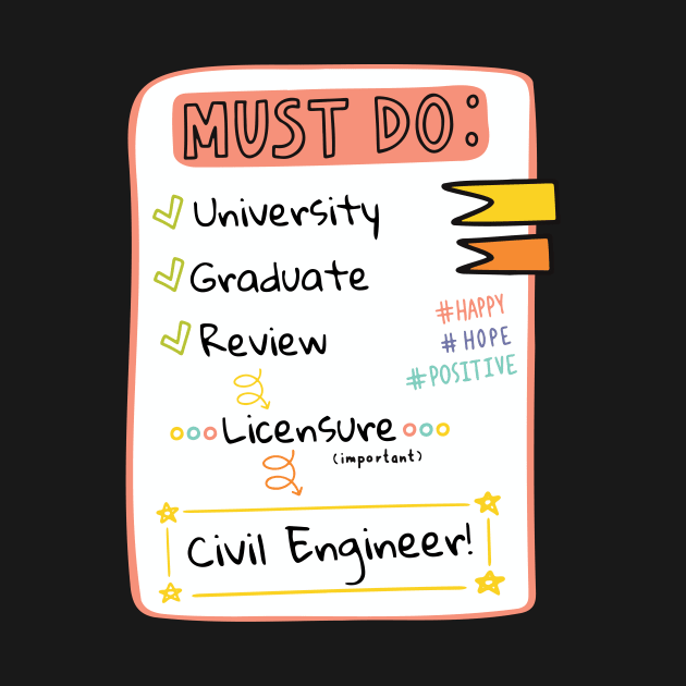 Road to Civil Engineer Checklist! by SayWhatDesigns