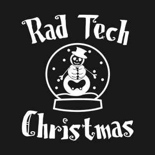 Radiology Tech Snow Globe Christmas T-Shirt