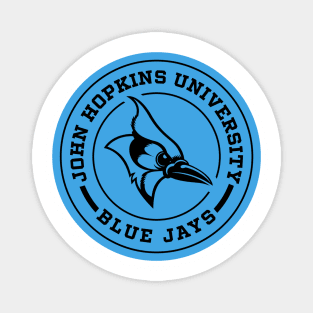 John Hopkins University Blue Jays Circle Magnet