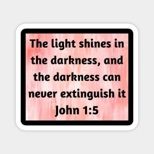 Bible Verse John 1:5 Magnet