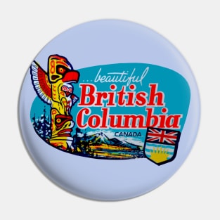 Beautiful British Columbia Canada Vintage Pin