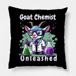 Goat Chemist Unleashed Pillow