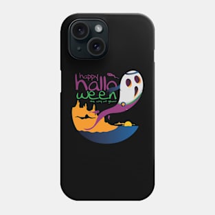 HALLOWEEN GHOST AT SPOOKY ISLAND Phone Case