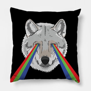 Screen wolf Pillow