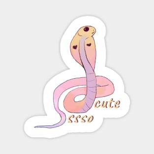 Cute watercolor snake so cute Magnet