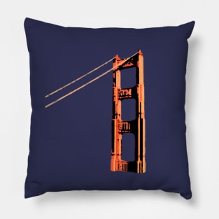 Golden Gate Bridge Tower San Francisco 2 Pillow