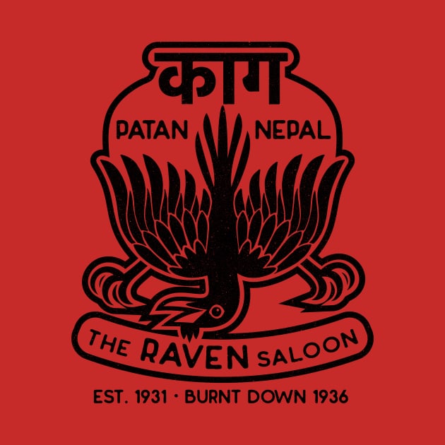 The Raven Saloon (black version) by toadyco